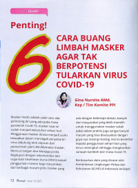 Penting 6 cara buang limbah masker agar tak berpotensi tularkan virus covid 19