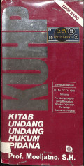 KUHP kitab undang-undang hukum pidana