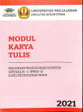 Modul karya tulis, program pendidikan dokter spesialis 1 (PPDS 1) ilmu kesehatan mata