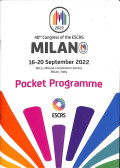 40 th congress of the ESCRS Milan 16-20 September 2022 mico, milano convention centre milan, italy pocket programme