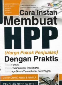 cara instan membuat hpp (harga pokok penjualan) dengan praktis