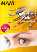 Mani ophthalmic knife crosslapped edge