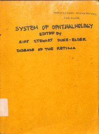 system of ophthalmology edited by sirt stewart duke elder disease of the retina