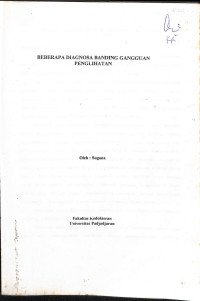 beberapa diagnosa banding gangguan penglihatan