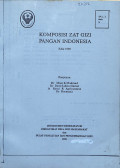 komposisi zat gizi pangan indonesia, edisi 1990