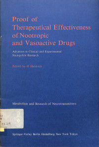 proof of therapeutical effectiveness of nootropic and vasoactive drugs