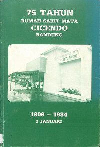 75 tahun rumah sakit mata cicendo bandung