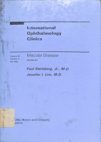 international ophthtalmology clinics, macular disease