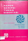 paper skripsi thesis disertasi, cara merencanakan, cara menulis ,cara menilai