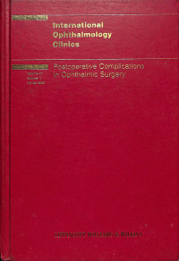 international ophthalmology clinics, postoperative complications in ophthalmic surgery