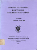 pedoman pelaksanaan komite medik rumah sakit mata cicendo , periode 2002-2005