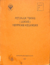 petunjuk teknis (juknis) verifikasi keuangan