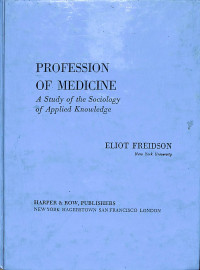 profession of medicine a study of the sociology of applied konwledge