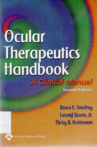 ocular therapeutics handbook a clinical manual second edition