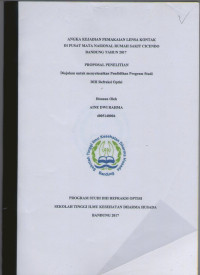 Angka kejadian pemaikan lensa kontak di pusat mata nasional rumah sakit cicendo bandung tahun 2017